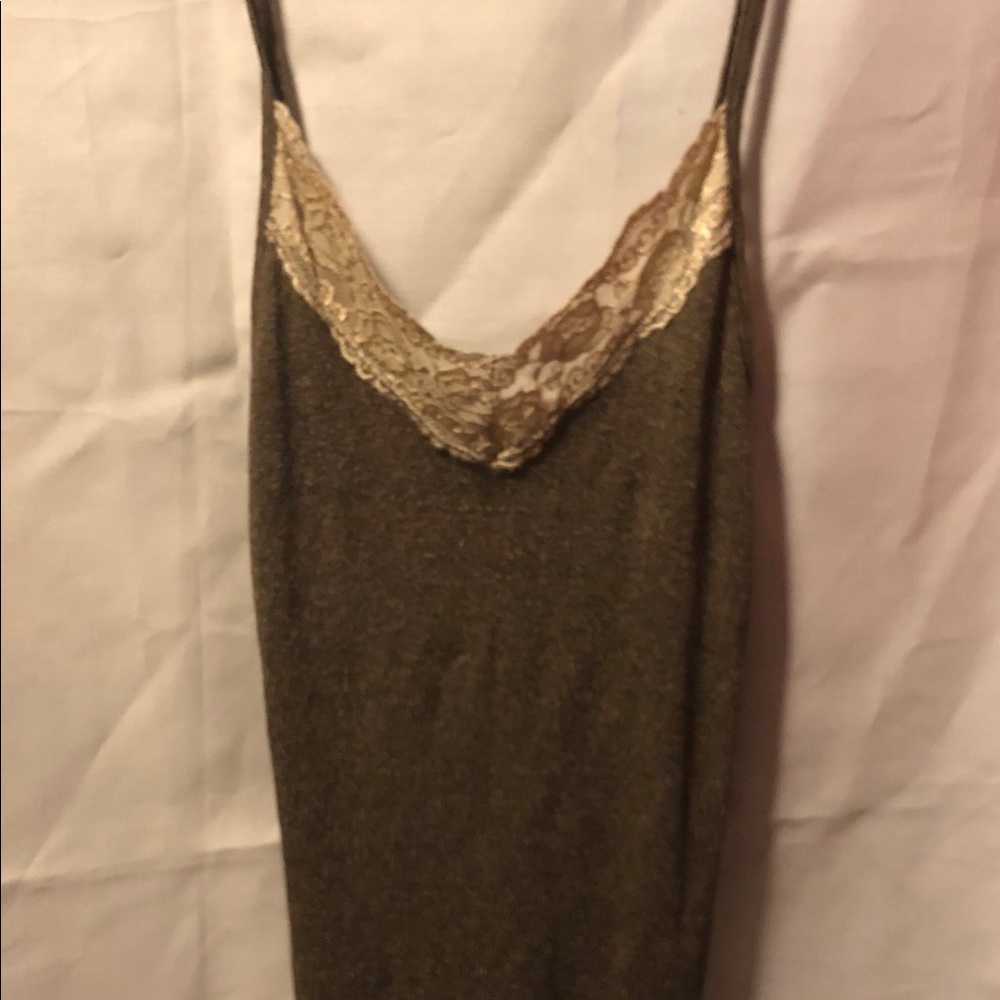 Michael Stars tank top with lace trim.